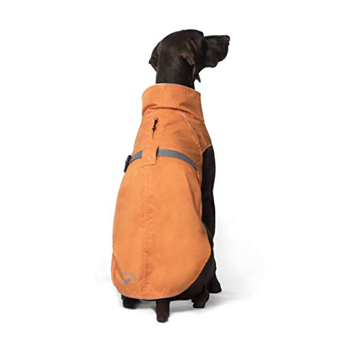 Canada Pooch Expedition Dog Raincoat WaterResistant Pullover Dog Vest Orange Size 10 (9