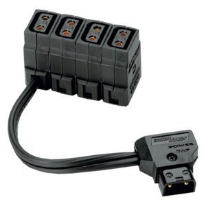 D&O LIGHTING D-Tap Male / 4-Port D-Tap Female Cable Splitter