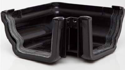 Polypipe Sovereign RH703br Brown 90 DEG External Angle 117x75 High Capacity Ogee System