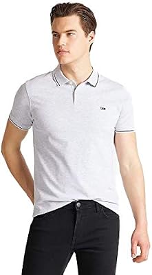 Pique Polo, T-Shirt Uomo, Grigio (Sharp Grey Mele 03), L