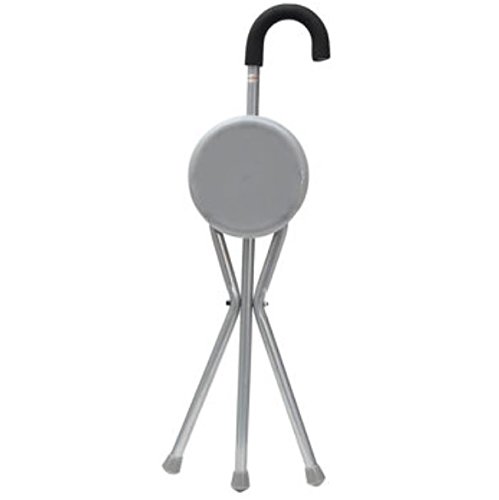 Outdoor Travel Folding Stool Chair Portable Tripod Cane Walking Stick Seat Camping Hiking [US Warehouse] by ShopIdea