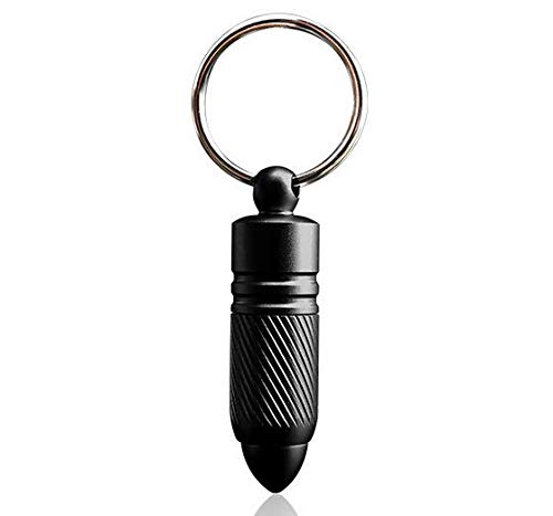 Stainless Steel Cigar Punch Ultra Sharp Cigar Cutter Keychain Twist Cut, Bullet Shape 7 mm Hole