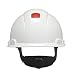 3M Hard Hat with Uvicator H-701V-UV, Vented ,White, 4-Point Ratchet Suspension primary