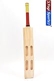 Sponex Cricket Tennis Kashmir Willow Bat with Cover (Full Size, Design Scoop (Plain))