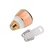 zroven 3pcs Facial Hair Remover Replacement Heads Eyebrow Hair Removal Tool Rose Gold Eyebrow Hair Remover Trimmer Razor Heads Covers for Replacement