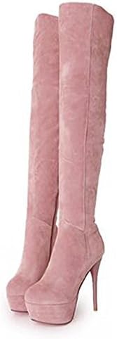 Summerwhisper Women's Platform Stiletto High Heel Over The Knee Boots