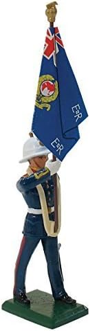 William Britain Royal Marine Standard Bearer 43078 Regimental Colour Toy Soldier by W Britain