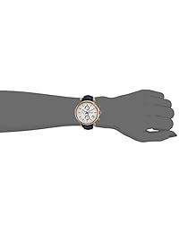 Fossil Reloj de cuarzo con cronógrafo de acero inoxidable y cuero para mujer