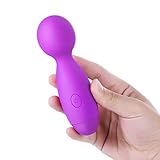 Mini Wand Massager, BOMBEX Therapeutic Handheld Massage Wand, 10X Speeds Cordless Portable Deep Tissue Massager for Back Neck Shoulder, Sports Recovery