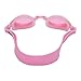 Bezzee-Pro Kids Swimming Goggles, Swimming Glasses for Children and Teenagers, Leak Proof, Anti-Fog UV Protected, with Earplugs and Storage Case, Pink Clear Lens