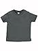 RABBIT SKINS Infant 100% Cotton Jersey Short Sleeve Tee (Charcoal, 12 Months)