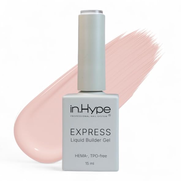 Photo 1 of IN.HYPE Express Structure/Liquid Builder Gel/Hard Gel in a Bottle (BIAB) Hema, TPO- free for Nail Enhancing/Overlays/Strengtenning (Haze 2)