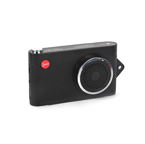 STEAM PANDA Bluetooth Speaker Camera Modeling 24 Hours To Play Micro Bluetooth 4.2 Calls Call Mobile Power, LINE IN U Disk Remote Control Mobile Phone Self-Timer, Solid Color , black