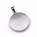 ELFASIO Men Stainless Steel Necklace All Seeing Eye Illuminati Eye of Providence Pyramid Amulet Ancient Symbol Pendant Chain 18-30 inch