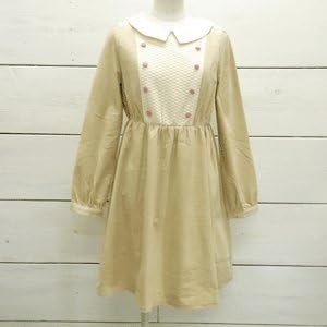 Amazon パラビオン Par Avion コーデュロイ キルトワンピース アイボリー ワンピース チュニック 通販