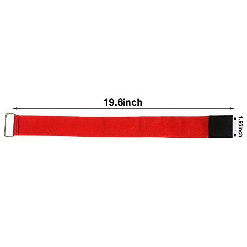 8PCS 3-Legged Race Bands Elastic Tie Rope Strap Band with 4 Assorted Colors Perfect for Relay Race Game, Carnival, Field Day, Backyard By ZXSWEET