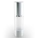 Cosmetic Packaging Now! Luxe Airless Bottle, 30 ML, Frosted Bottle w/Matte Silver