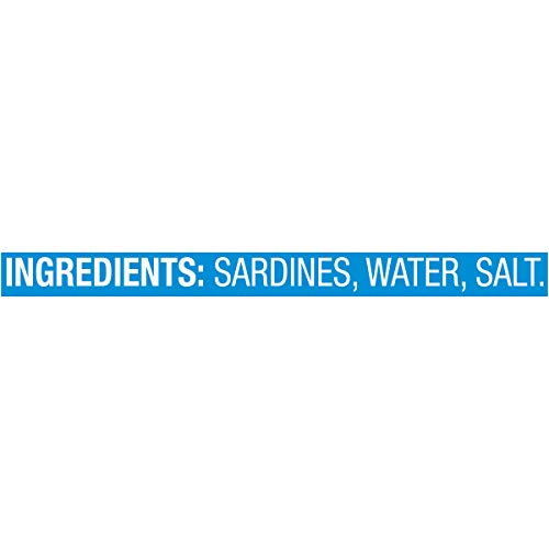 CHICKEN OF THE SEA SARDINES IN WATER, 3.75 OUNCE CAN (PACK OF 1), WILD CAUGHT CANNED SARDINES, HIGHLY NUTRITIOUS