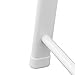 MyGift 4 Rung White Wall Leaning Blanket Ladder for Bedroom and Living Room, Bath Towel Storage Ladder, Freestanding Bathroom Drying Rack for Towels with Top and Bottom Non Slip Rubber Feet