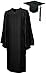 Cap & Gown & Tassel & Year Charm 2016 & 2017, Set Shiny, size 57 black