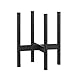 FaithLand Metal Plant Stand, Mid Century Planter Stand, Weather Resistant Potted Plant Holder, Black, Hold Up to 10 Inch Planter(Planter Not Included)