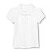 The Children's Place Baby Girls' Toddler Short Sleeve Uniform Polo, White - Ruffle, 3T