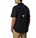 Columbia Men's Low Drag Offshore Short Sleeve Shirt, UPF 40 Protection, Moisture Wicking Fabric , Black , XX-Large