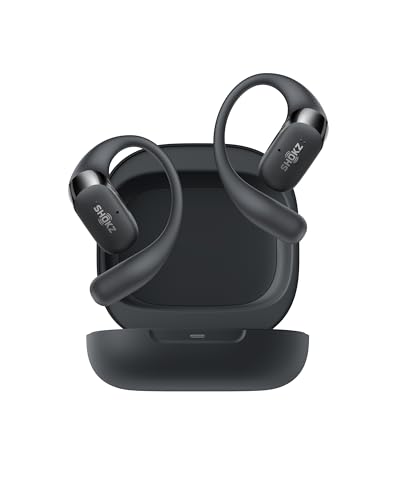 SHOKZ OpenFit 2 Open-Ear-Kopfhörer mit Ohrbügel, 48 Std. Akku,Schwarz