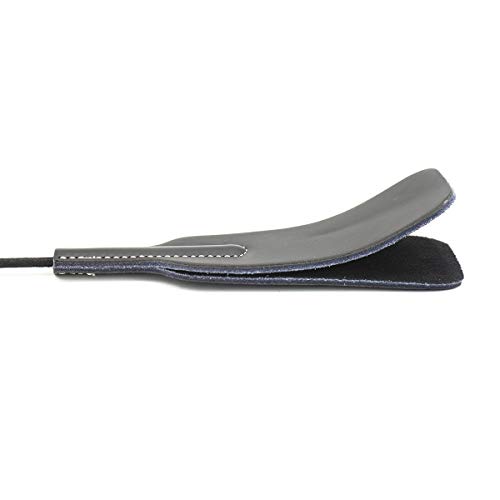 LDAOS Silica Gel Riding Crop Whip Comfortable Slip Bound Role Play Training Toy Whip， Black - Thumbnail 3