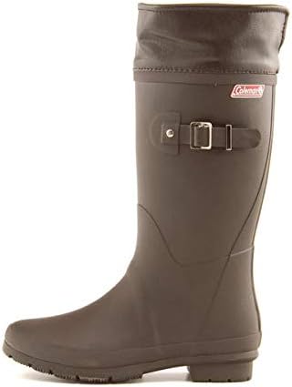 Amazon コールマン レディース 防寒レインブーツ ダークブラウン レインシューズ