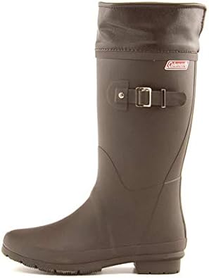 Amazon コールマン レディース 防寒レインブーツ ダークブラウン レインシューズ
