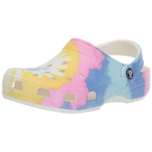 tie dye lined crocs