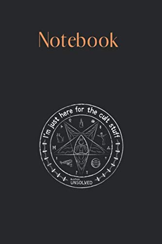 Notebook: Buzzfeed Unsolved Cult Stuff Lined Notebook Journal Designed with Rule Lined Notebook Journal Size 6in x 9in x 125 Pages to Write in White Paper Valentine Gifts