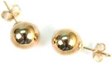14K Gold Filled 10mm Round Ball Stud Earrings