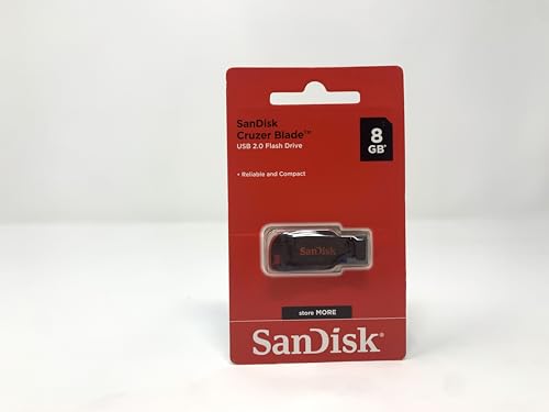 SanDisk Cruzer Blade 8GB USB 2.0 Flash Drive- SDCZ50-008G-B35