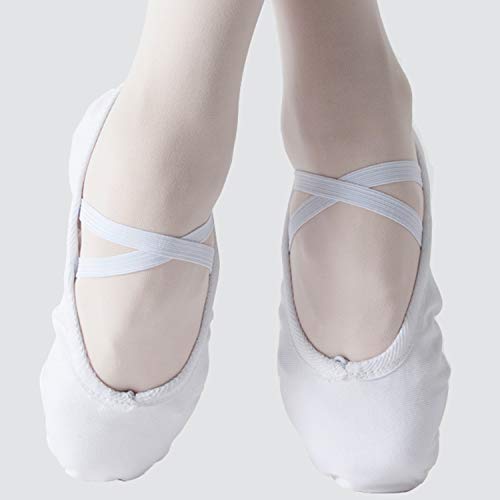 image for Koolen Ballet Shoes, Canvas Upper & Leather Sole Ballet Slippers, Ball