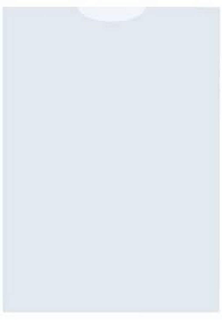 U-Sleeve Kangaro A6 PP 120 Micron Transparent Grained 25 Pieces