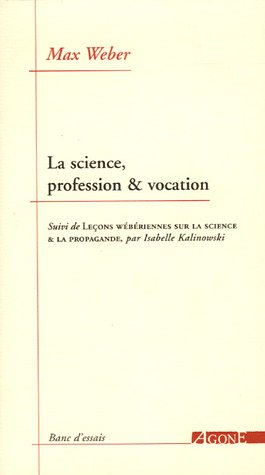 La  science, profession & vocation