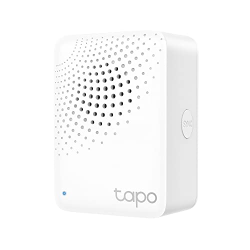 Tapo TP-Link Smart Hub mit Klingelton H100, Weiß, Taste, für Sensoren/Schalter, verbinde bis zu 64 Geräte, 19 Klingeltöne, Nicht kompatibel mit Kasa KE100