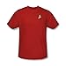 Wicked Tees Mens STAR TREK Short Sleeve ENGINEERING UNIFORM Medium T-Shirt Tee