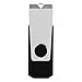 JUANWE USB Flash Drive 2GB 20 Pack Bulk USB 2.0 Thumb Drive with Swivel Design Memory Stick Data Storage Backup Photo Pen Drive，Black