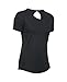 Under Armour Women's HeatGear CoolSwitch Short Sleeve, Black (001)/Metallic Silver, Small