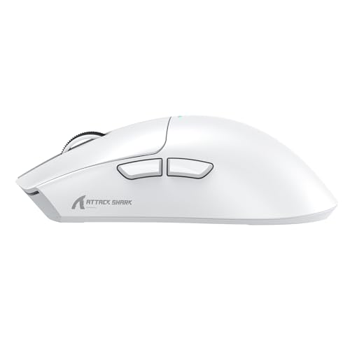 ATTACK SHARK X11 Gaming Mouse with Magnetic Charging Dock, PixArt PAW3311 Gaming Sensor, BT/2.4G Wireless/Wired Gaming Mouse, 22000 DPI, Office Mice Gamer Mice for Win11/Xbox/PS/Mac (White)