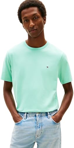 Herren T-Shirt Kurzarm Seasonal Solid Tee mit Rundhalsausschnitt, Türkis (Arctic Aqua), M