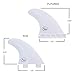 Ho Stevie! FRP Thruster (3) Surfboard Fins - Stronger Than Regular Nylon Fins - Performance and Maneuverability - Includes Travel Case, Screws, Wax Comb and Fin Key