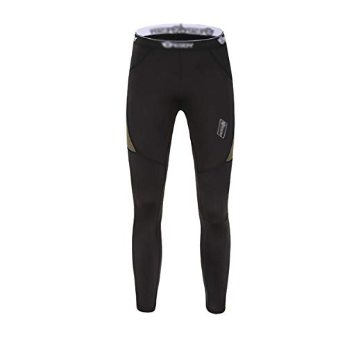 Convallaria Men's Thermal Underwear Sets Ultra Soft Wicking Crew Neck Long Johns Fleece Lined Sweat Bottom and Top Quick Drying for Outdoor Camping Sports Warm Underwear Set Black, XXL