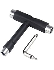 TRIXES Utensile Multiuso a 5 vie Scooter/Skateboard/ Longherone Utensile con Gira Viti - Nero