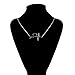 Pusheng Stainless Steel Heartbeat Love Cardiogram Necklace Silver,21