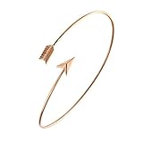 Adjustable Arrow Bracelets Simple Wrapped Bangles Women Jewelry 4 Tone for Choose