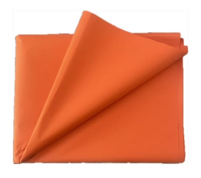 50 Sheets Orange MG Tissue Paper 20x30 Inches, Acid Free Craft Art